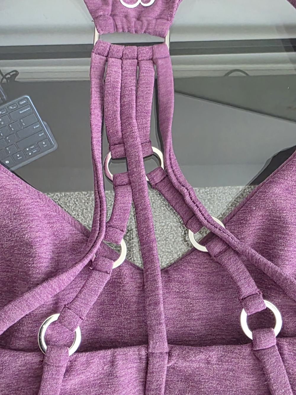 Bombshell Sportswear Lavender Statement Sports Bra XS - Picture 4 of 7